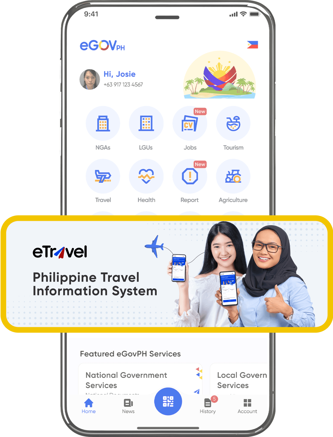 eGovPH on mobile